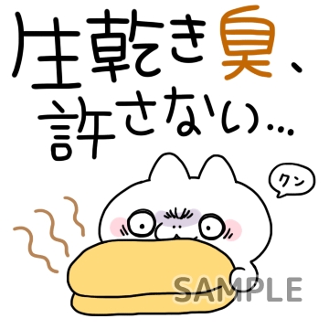 梅雨ぬこ「生乾き臭許さない」